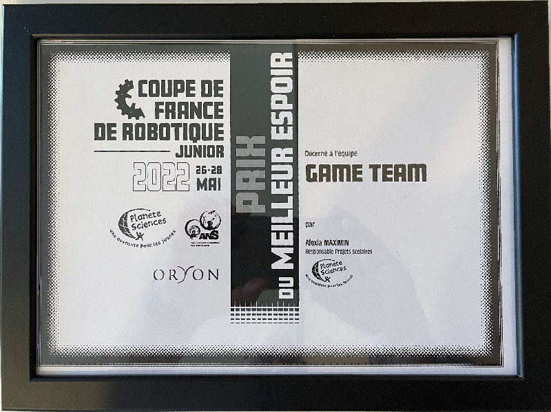 prix espoir game team