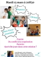 Conférence pour les parents sur le thème de la fratrie : mardi 15 mars 2022 - 20h30